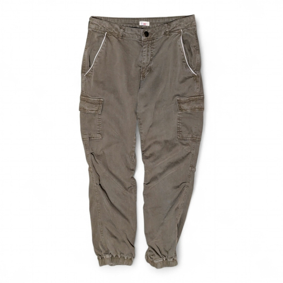 Faherty Pants - Faherty Women's Mid Rise Margaux Cargo Jogger Pants Sz 26 Field Green Utility